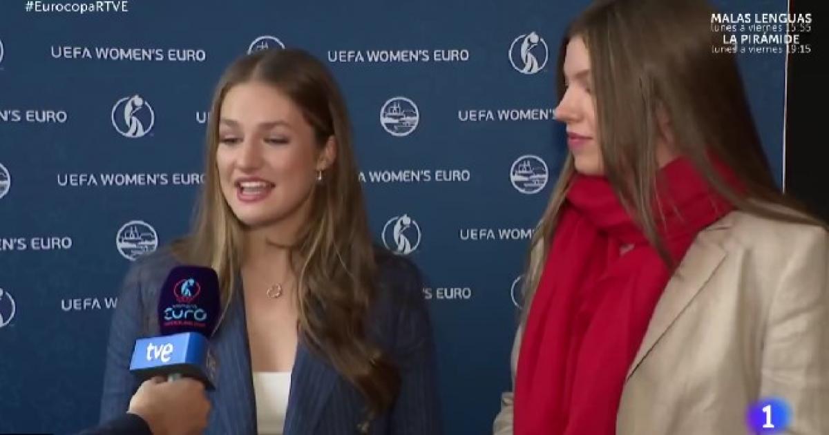 Leonor y Sofía, en la final de la Eurocopa femenina