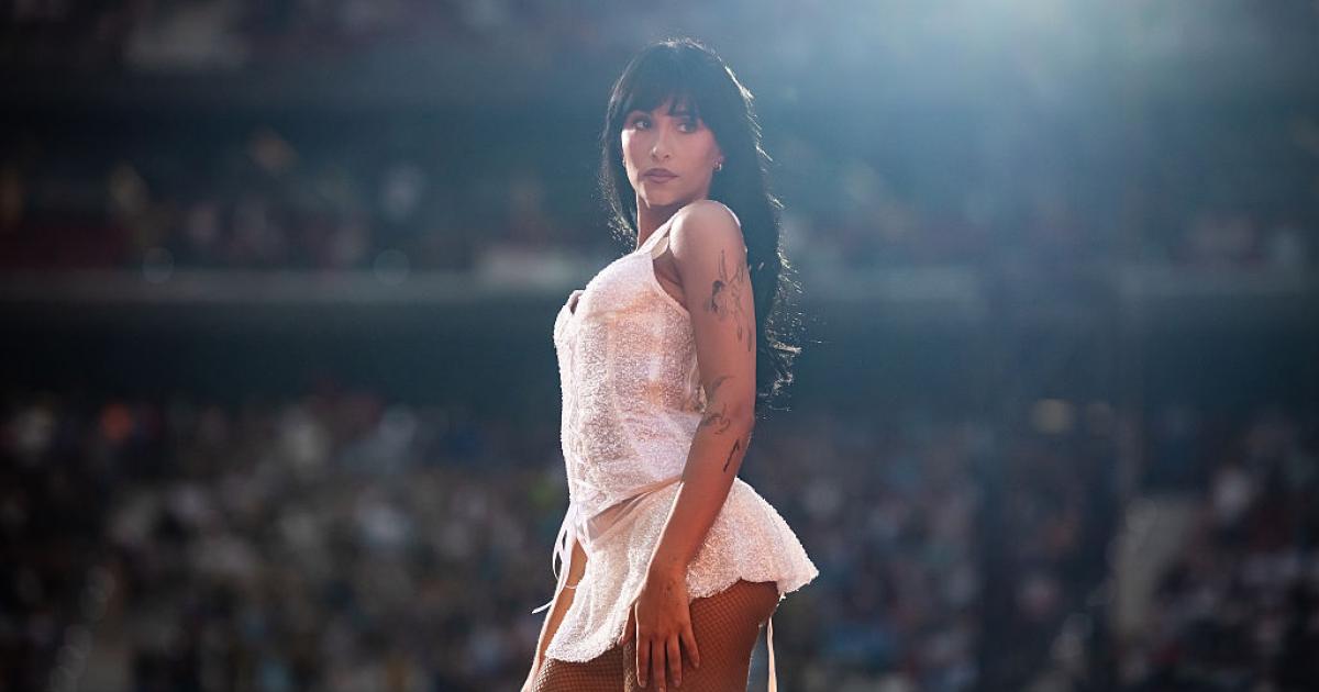 Aitana en el último concierto de Madrid, el 31 de julio.