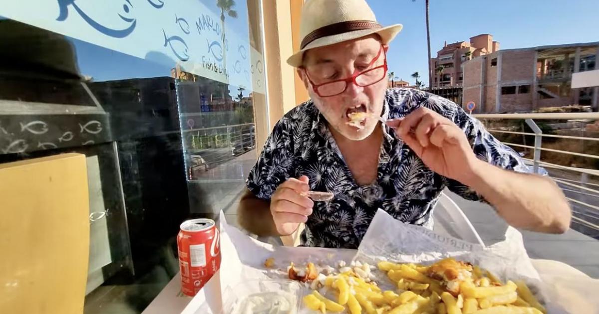 Mark Danby, el británico que ha probado el fish and chips en España y no le ha gustado.