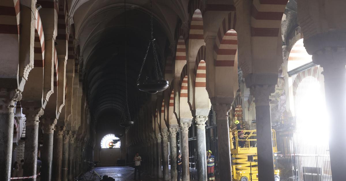 El incendio en la Mezquita de Córdoba