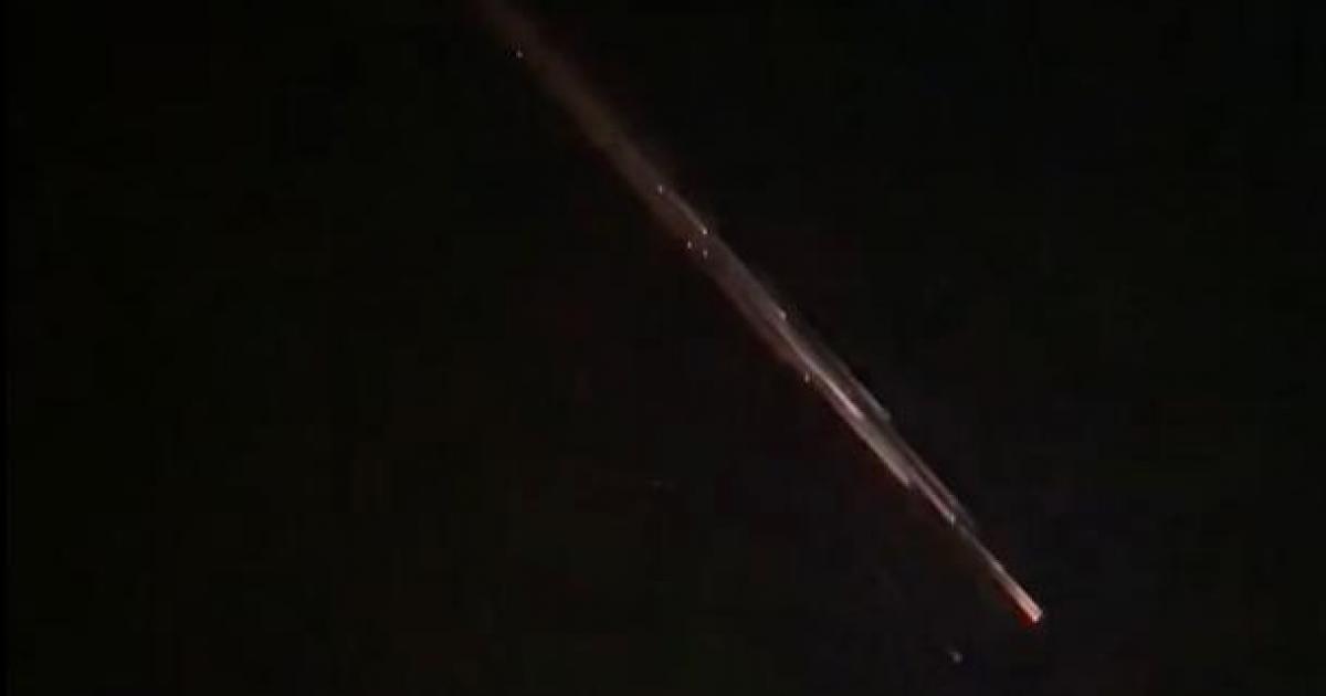 Detalle del objeto que se ha visto esta noche en Murcia