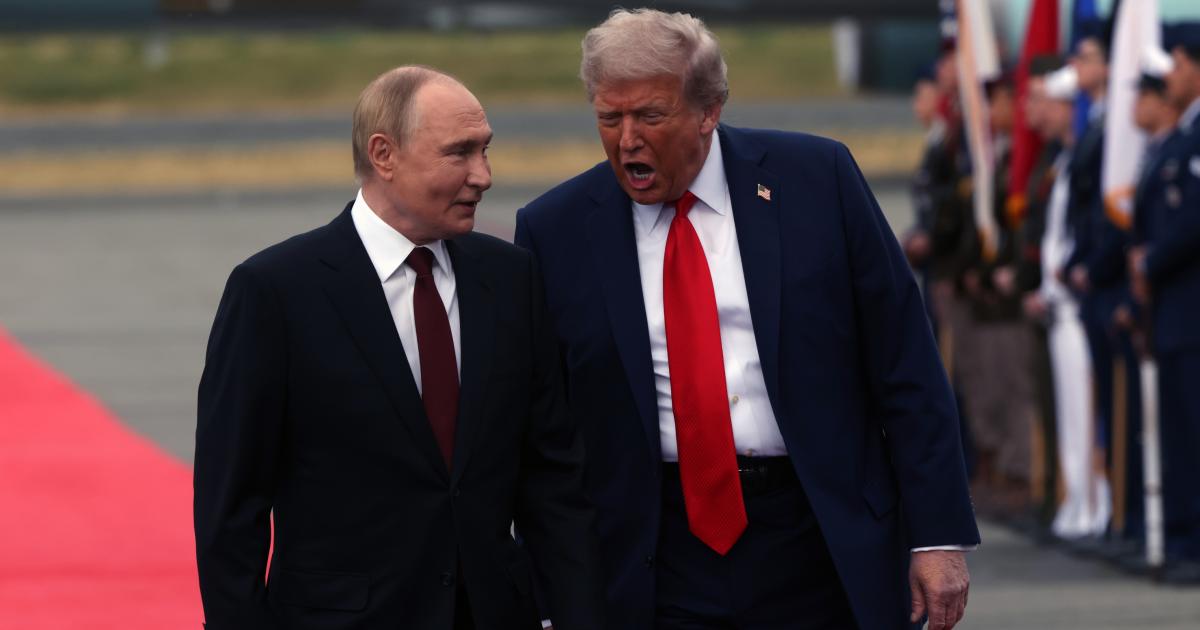 Vladimir Putin y Donald Trump en Anchorage (Alaska), este viernes.