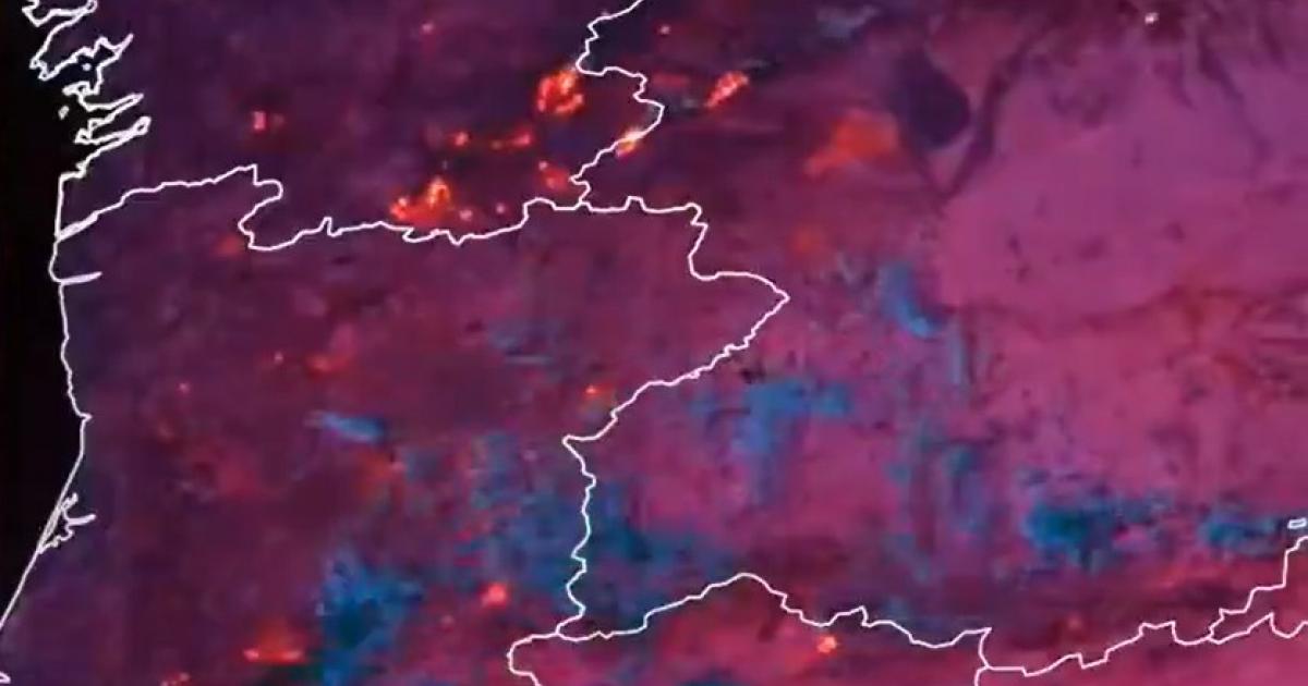 El mapa de incendios y el peligro de fuego por las altas temperaturas.