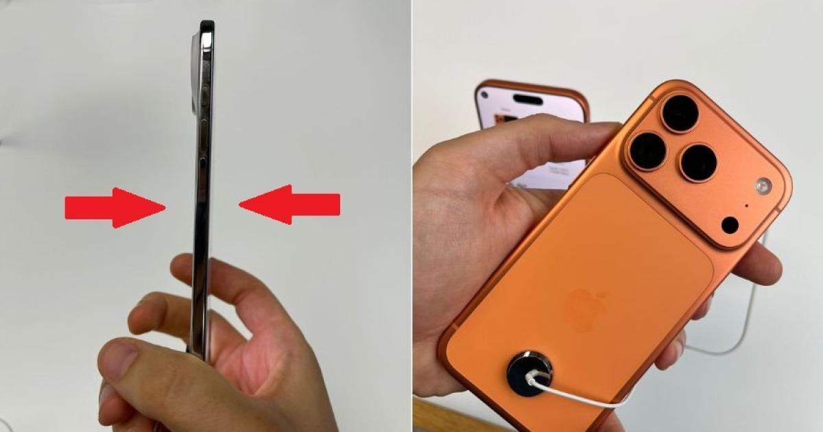 El nuevo iPhone Air y el iPhone 17 Pro.
