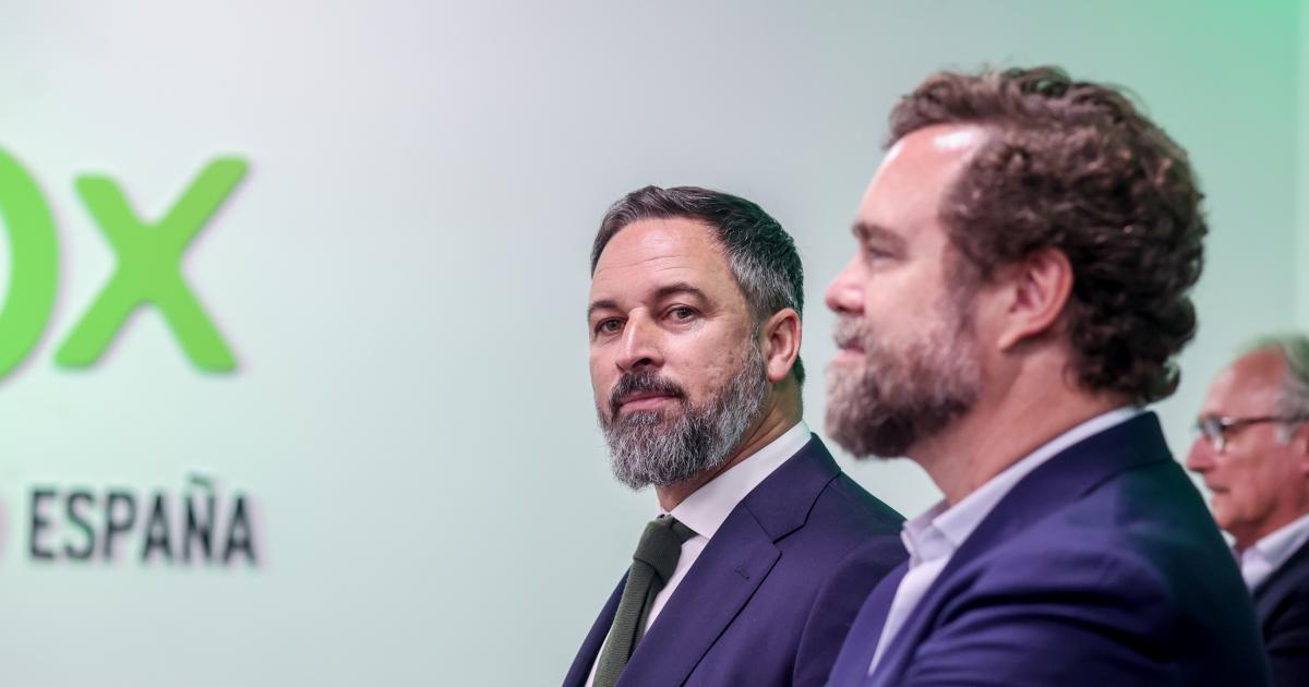 El líder de Vox, Santiago Abascal, y el exdiputado de dicha formación Iván Espinosa de los Monteros; en una imagen de archivo.