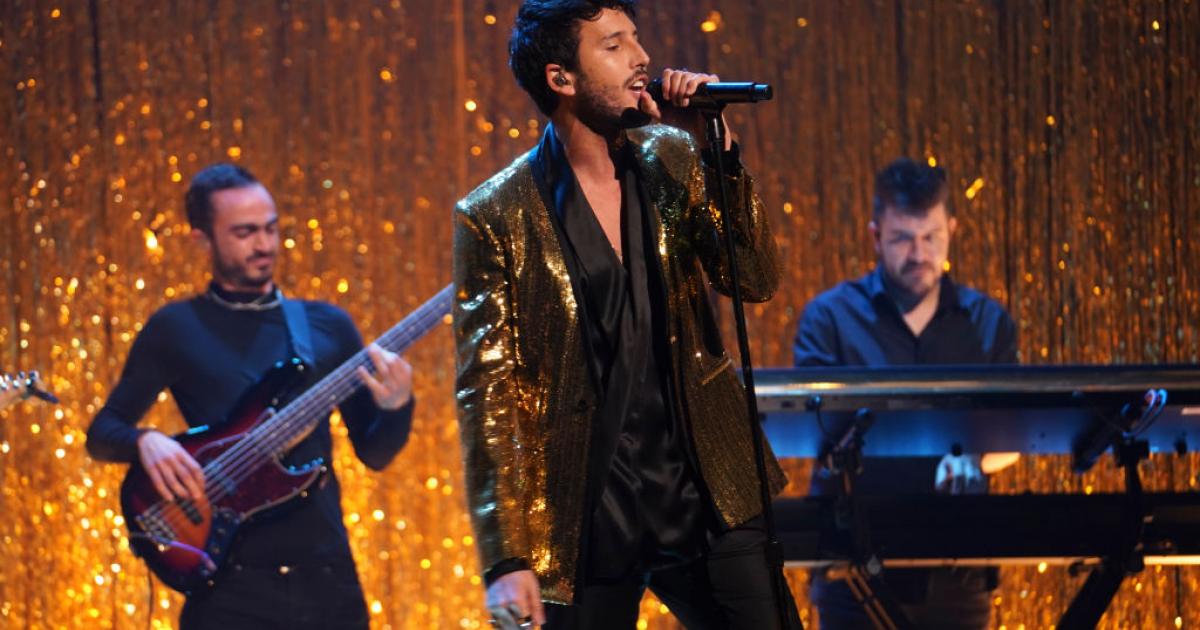 Sebastián Yatra en el programa Jimmy Fallon, ‘The Tonight Show’, en 2022.