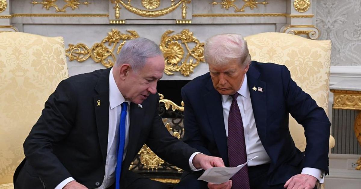 Trump y Netanyahu en la Casa Blanca el 29 de septiembre de 2025.