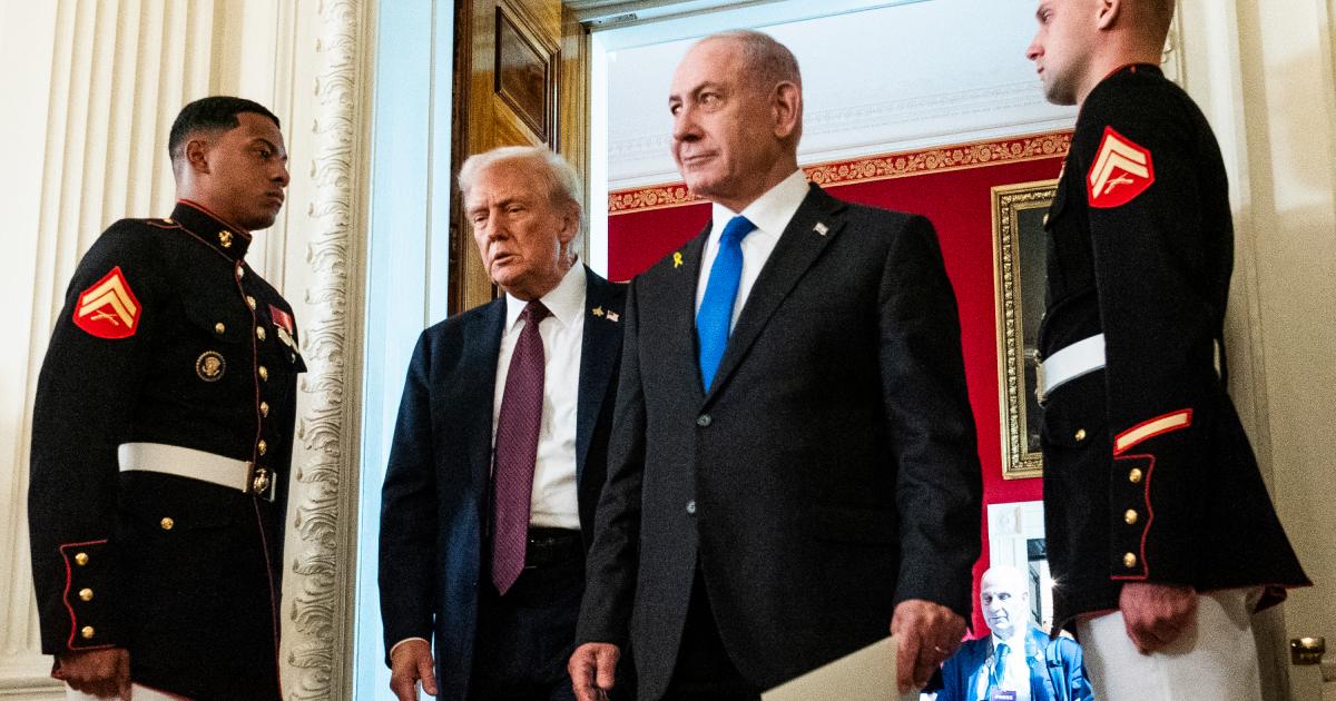 Foto de archivo de la reunión del 29 de septiembre de Donald Trump y Benjamin Netanyahu.