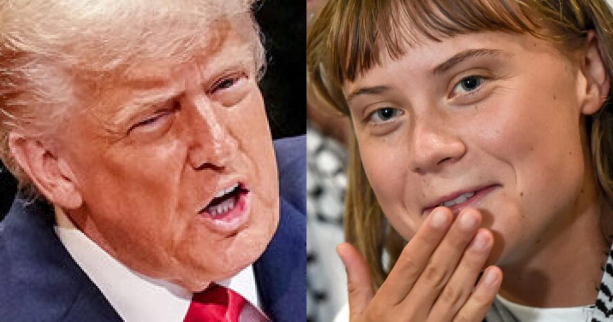 El presidente de EEUU, Donald Trump, y la activista sueca Greta Thunberg; en sendas imágenes de archivo, respectivamente.