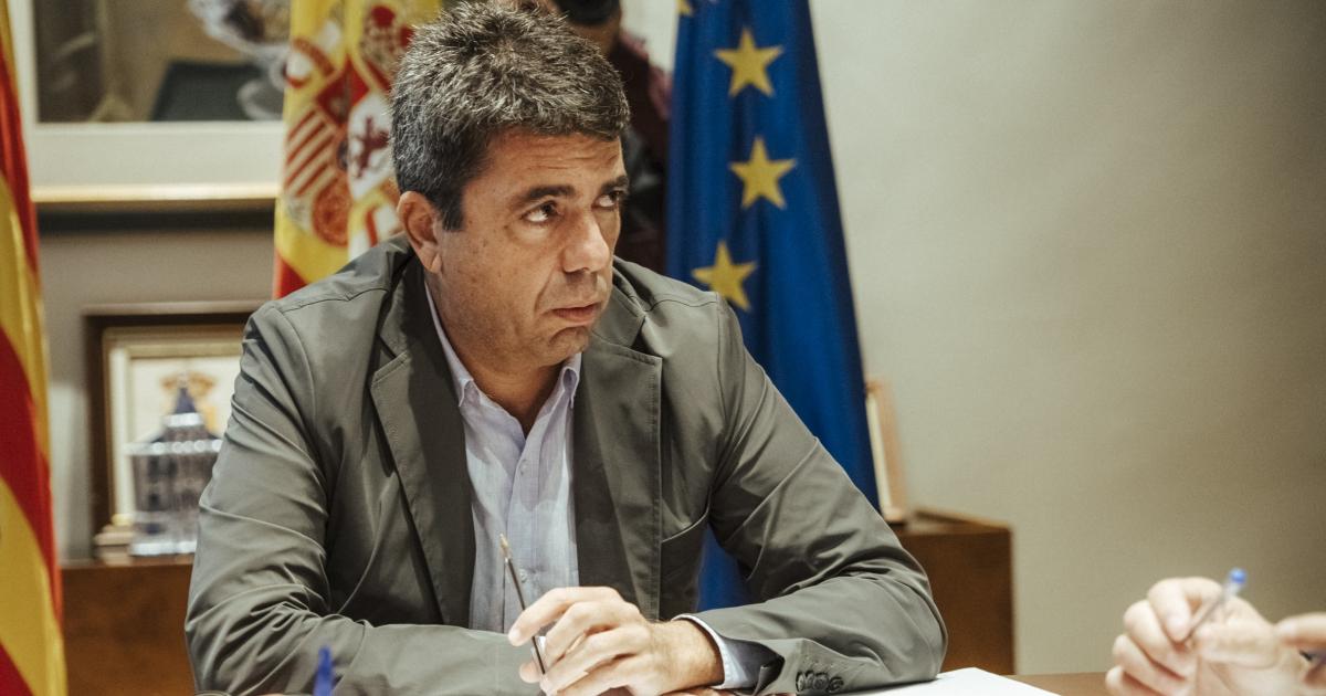 Carlos Mazón, president de la Generalitat Valenciana, en una imagen de archivo.