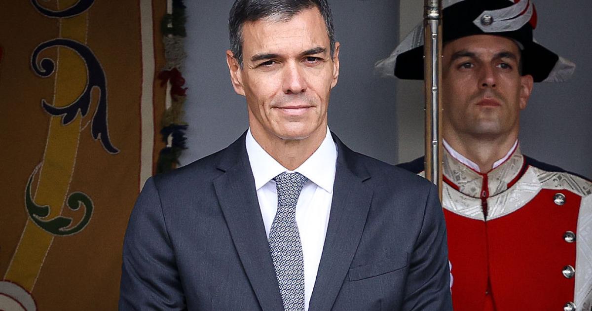 Pedro Sánchez, en el desfile del Día de la Hispanidad de 2025.