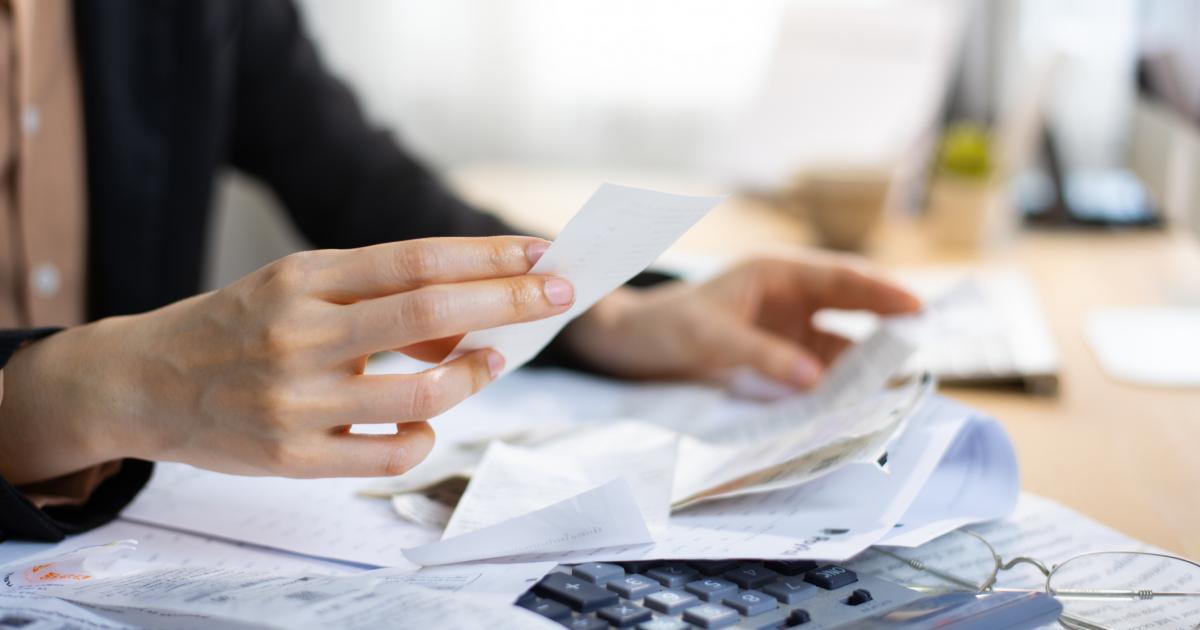 Imagen de archivo de unas facturas.