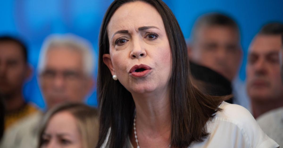 María Corina Machado, en una intervención