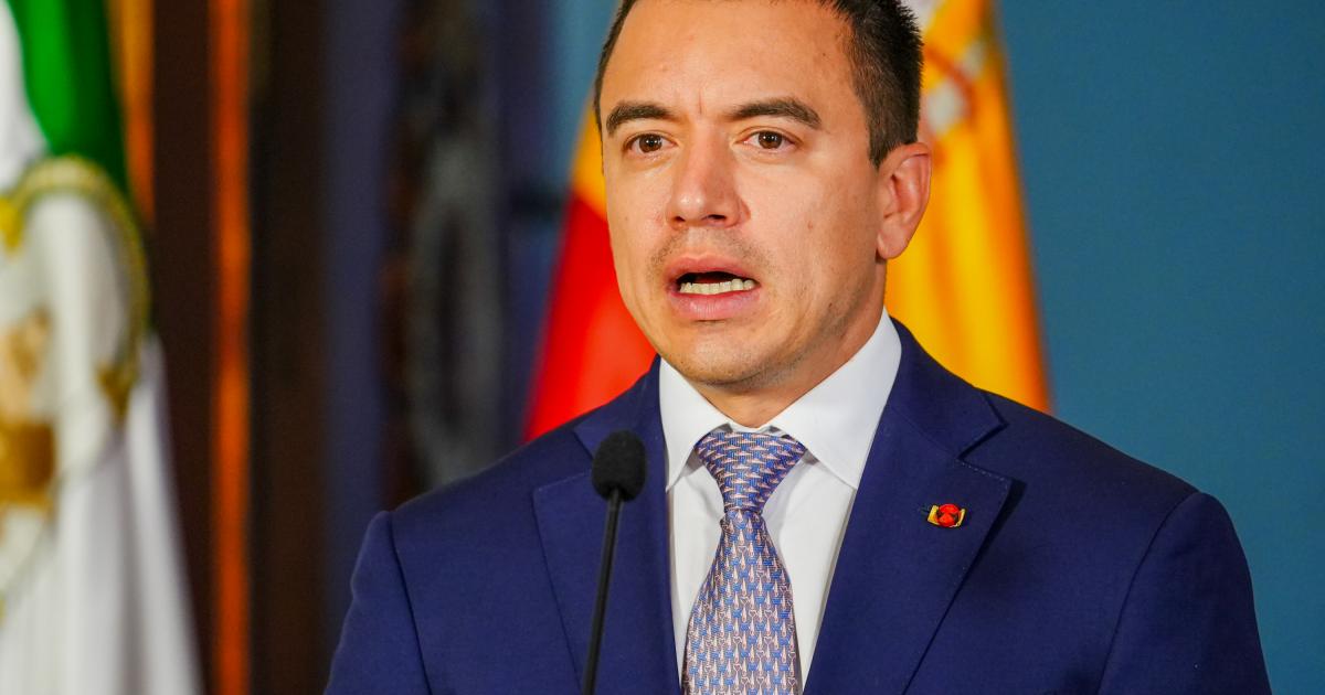 Imagen de archivo del mandatario ecuatoriano, Daniel Noboa.