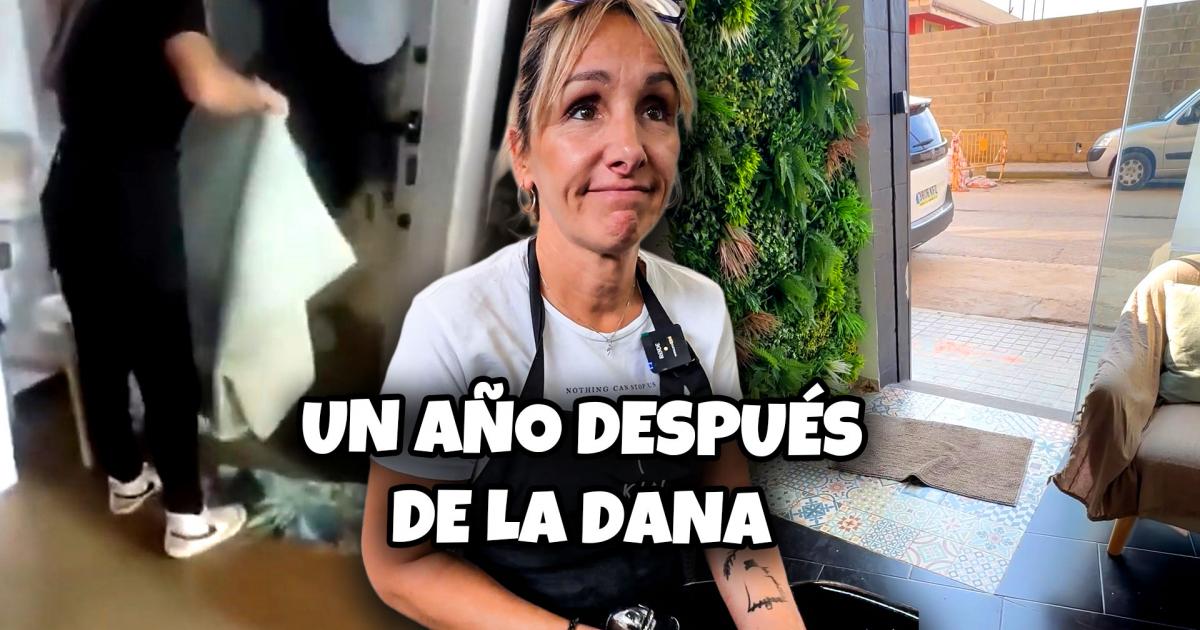 La peluquería de la DANA un año después.