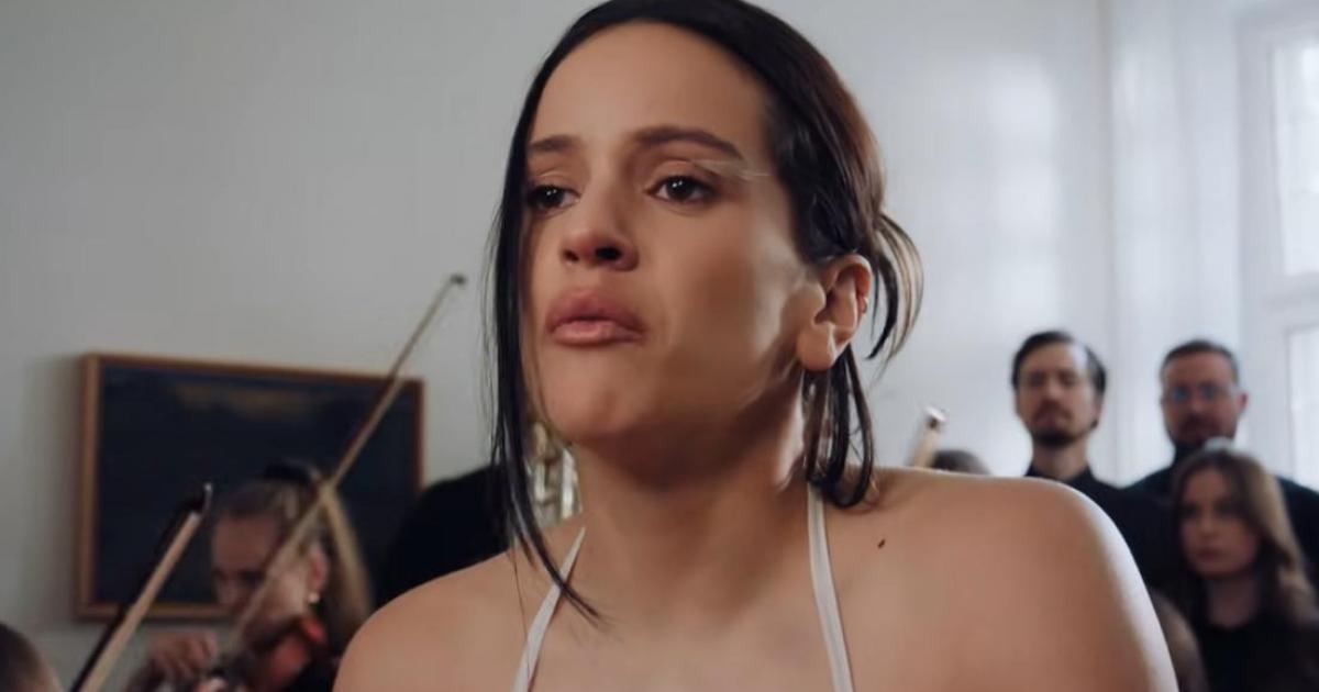 Fotograma del videoclip de Berghain, la nueva canción de Rosalía.