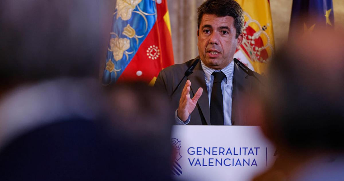 Carlos Mazón, president de la Generalitat Valenciana, fotografiado el 8 de octubre de 2025 en Valencia.