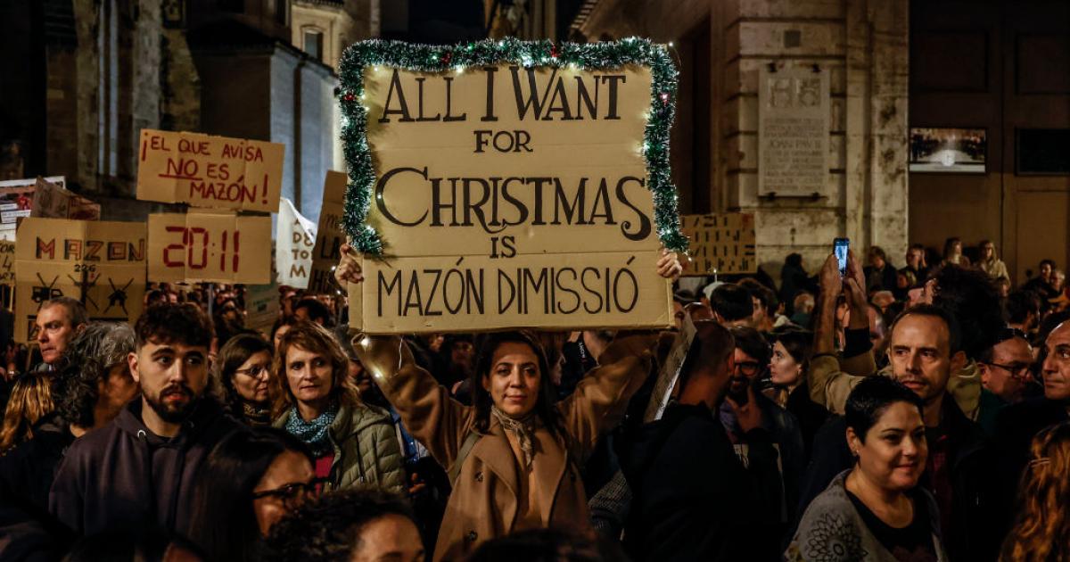 Manifestación en Valencia el 30 de noviembre de 2024.