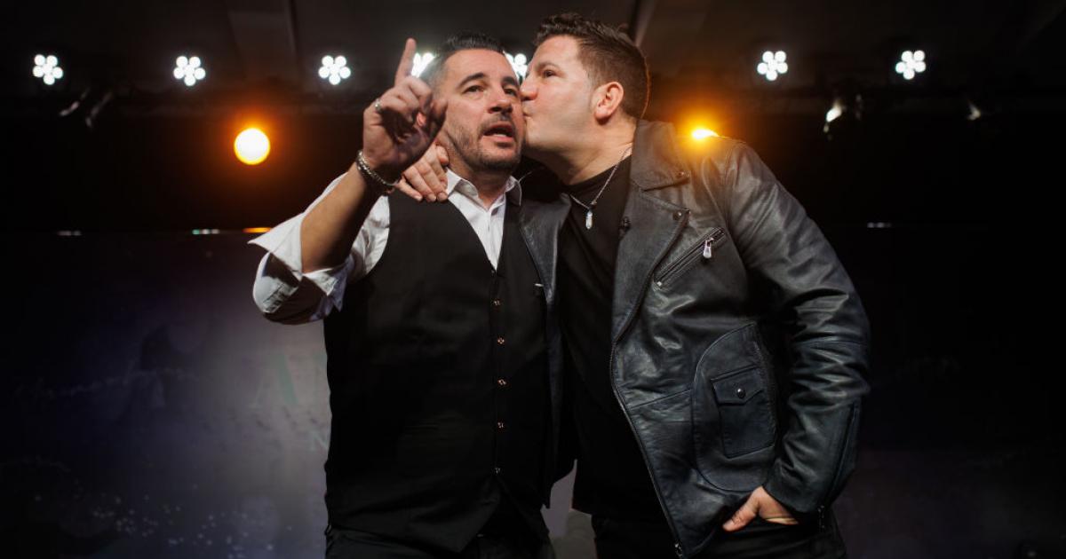 Andy (izda.) y Lucas, juntos en la presentación de su gira de despedidaºº