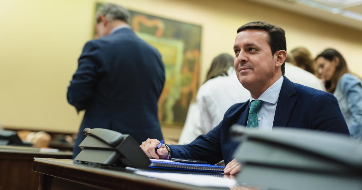 Javier Aureliano García, en septiembre de 2019, en una comisión del Congreso.