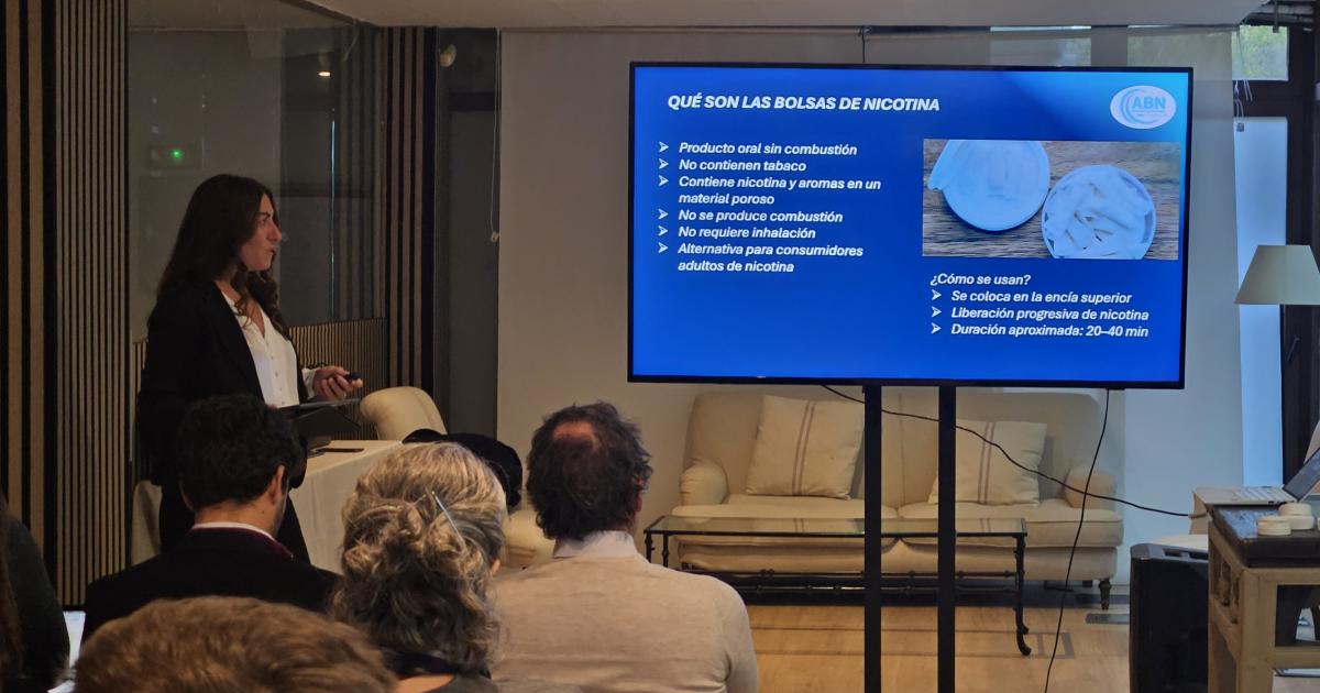 Imagen del acto de presentación de la Asociación Española de Bolsas de Nicotina (ABN)