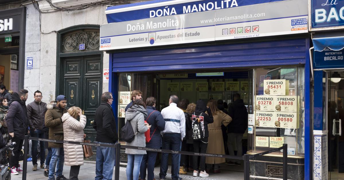 Administración de Doña Manolita, en Madrid.