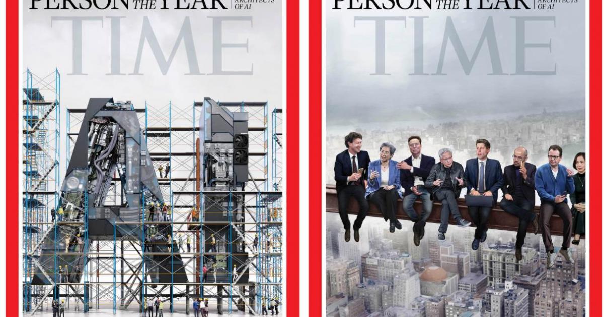 La revista 'Time' elige a los arquitectos de la IA como persona del año 2025.