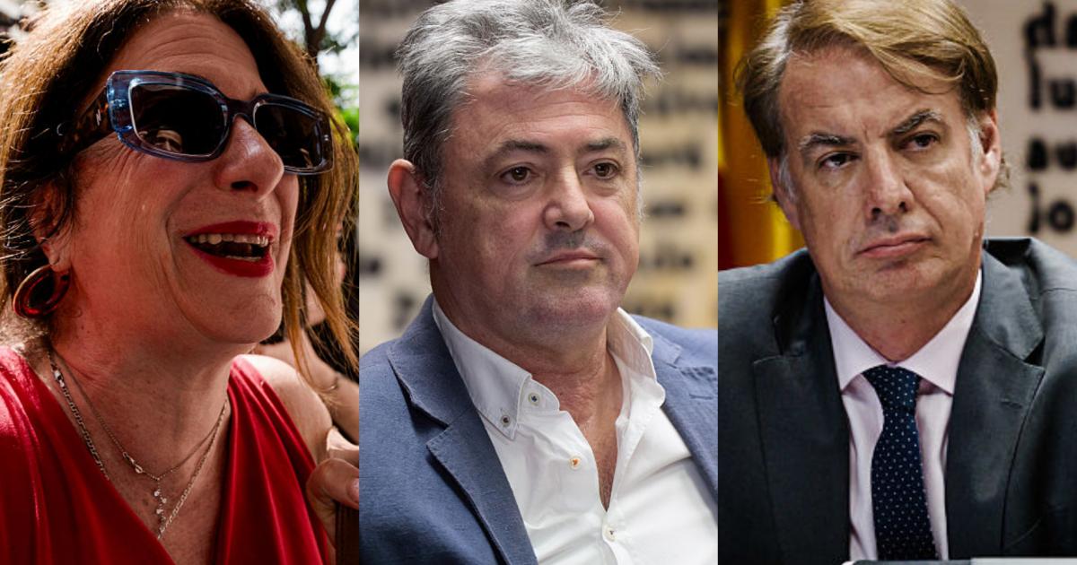 Leire Díez, Antxón Alonso y Vicente Fernández