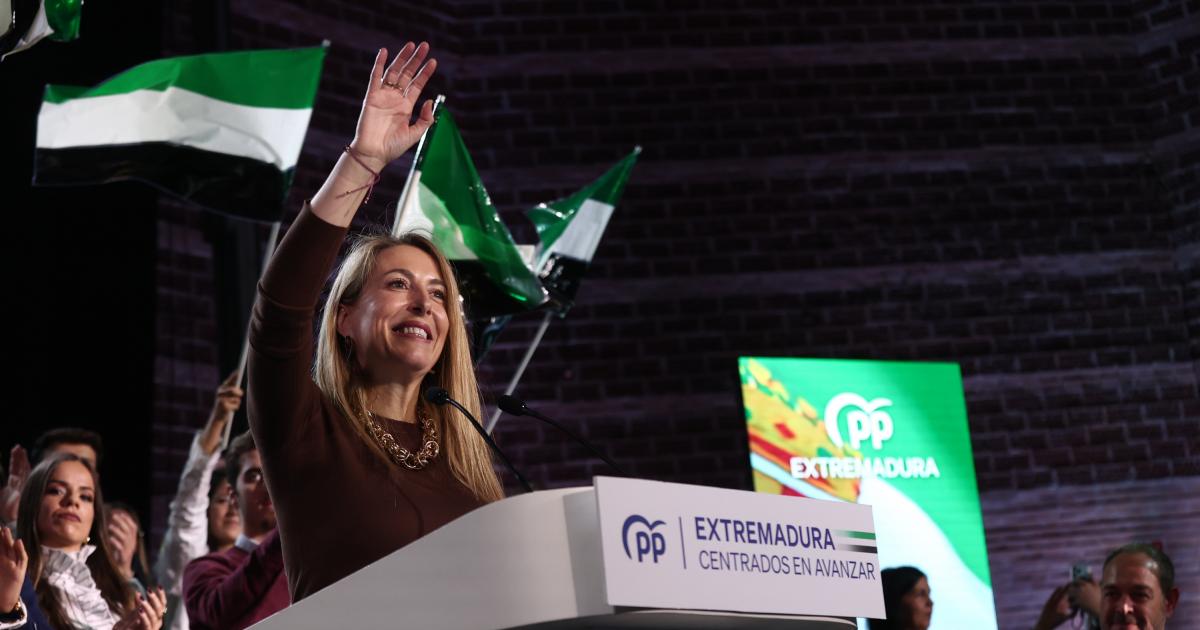 María Guardiola, la candidata del Partido Popular por Extremadura.