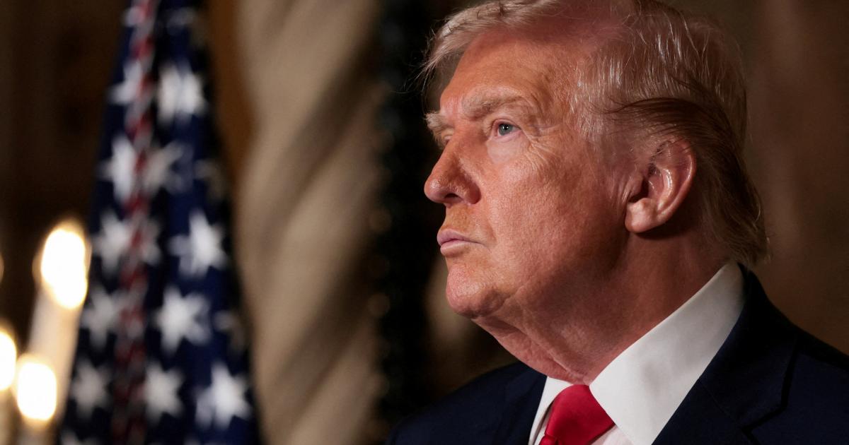 El presidente de EEUU, Donald Trump, anuncia la "Flota Dorada" de la Armada en Mar-a-lago, (Palm Beach), el 22 de diciembre de 2025.