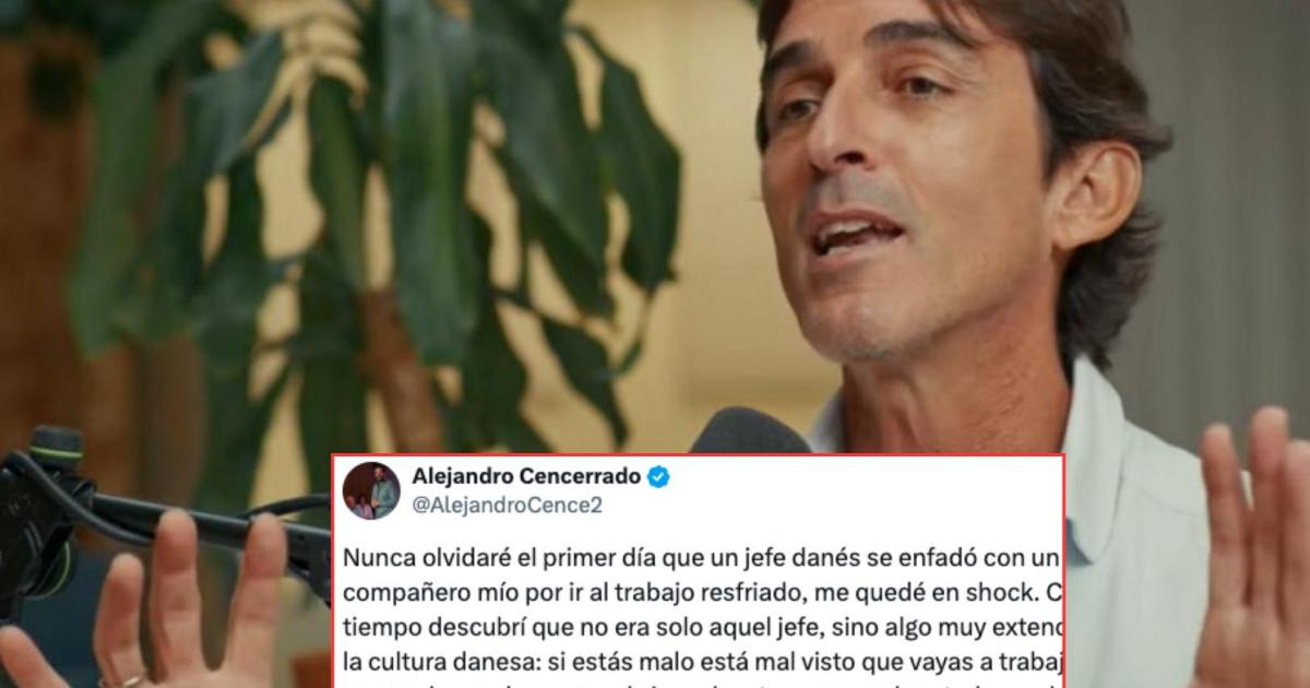 Montaje de Javier, CEO de La Mafia, y el tuit de Alejandro Cencerrado.