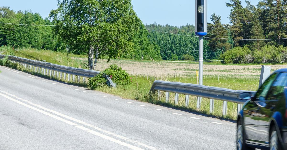Radar de velocidad en Suecia.