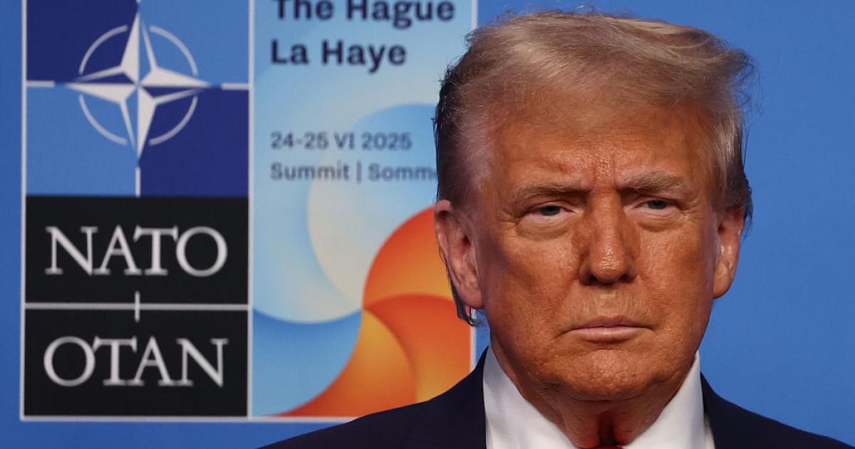 El presidente de Estados Unidos, Donald Trump, durante la última Cumbre de la OTAN en La Haya (Países Bajos), el 25 de junio de 2025.
