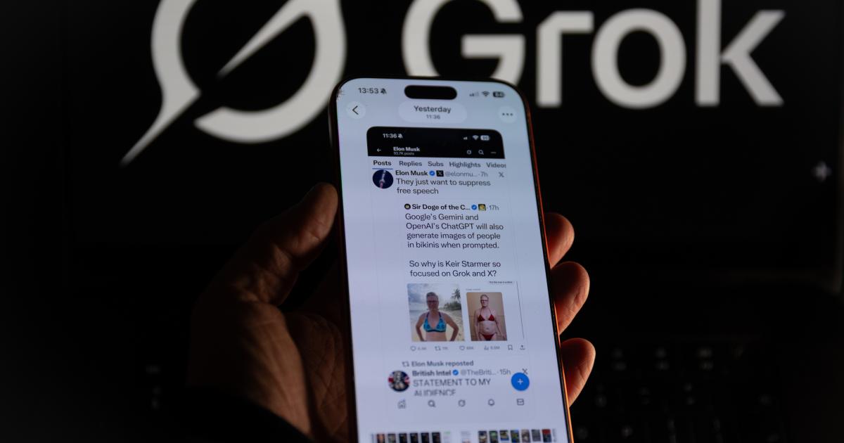 La generación de contenidos sexualizados, sin consentimiento de las personas, en la red social X.(Photo by Anna Barclay/Getty Images)