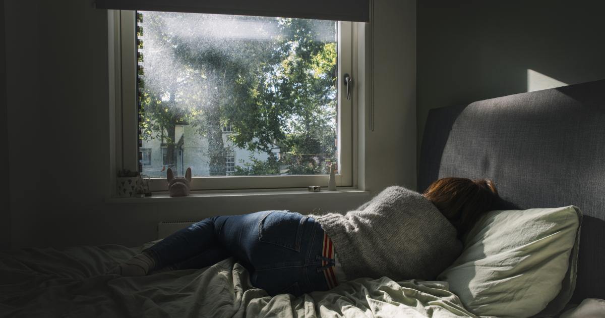 Una mujer con depresión