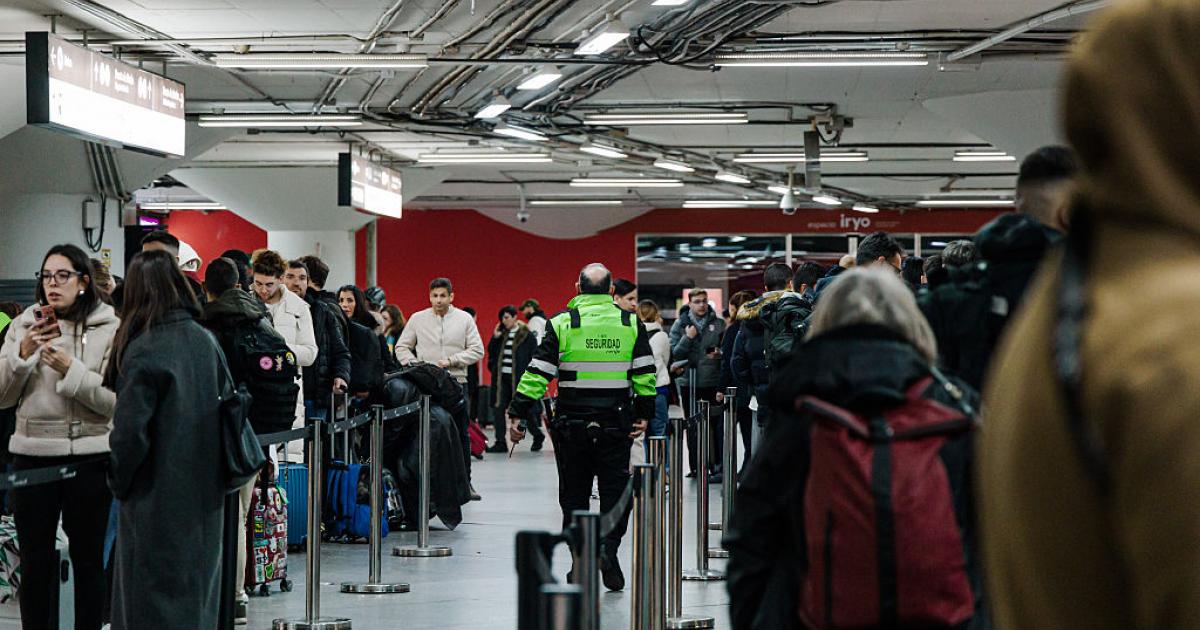 Pasajeros en Puerta de Atocha