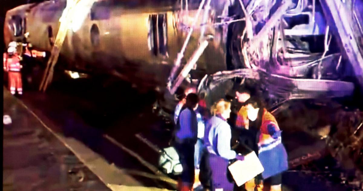 Imangen del accidente ferroviario en Adamuz