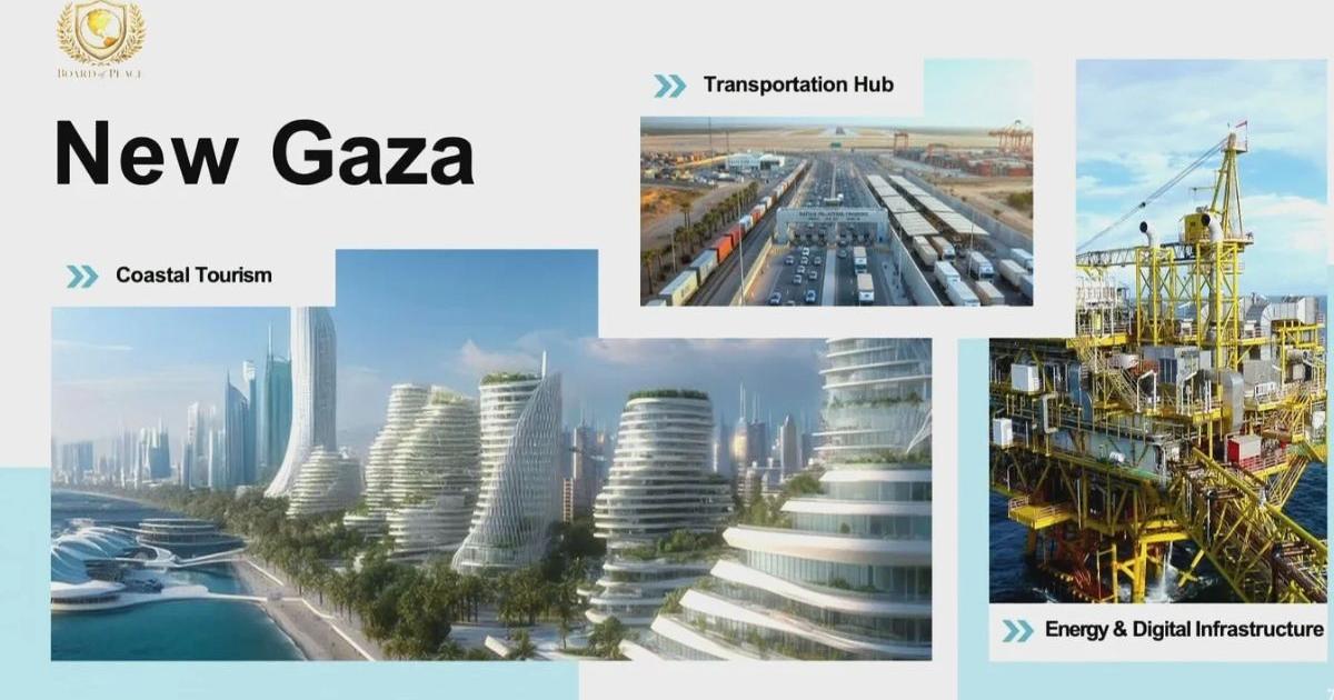 Presentación del proyecto de Trump para la reconstrucción de la Franja de Gaza.