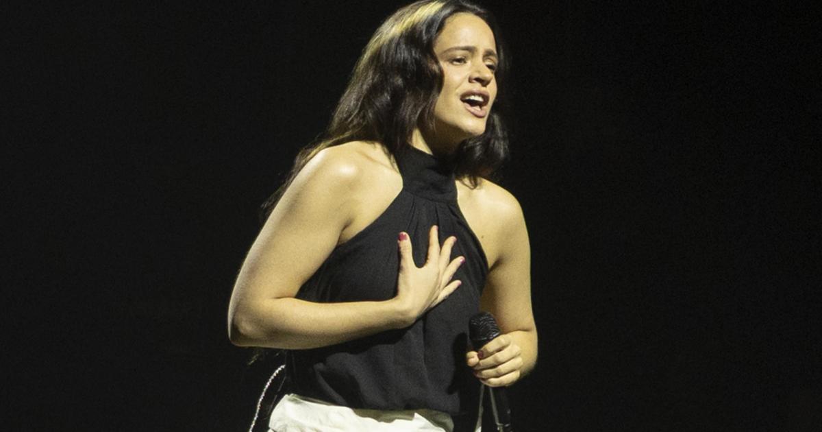 Rosalía, en el concierto por Palestina en Barcelona