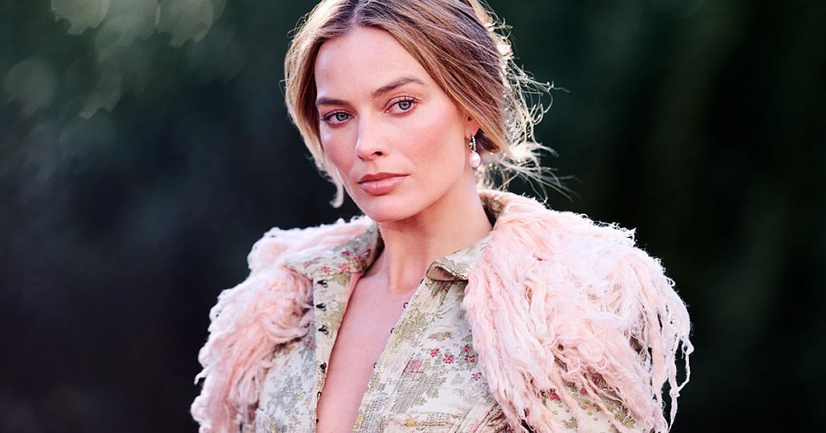 Margot Robbie, en una presentación de prensa de 'Cumbres borrascosas' en Londres