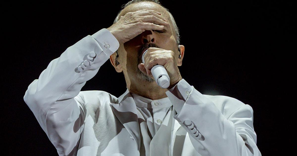 El cantante Miguel Bosé.