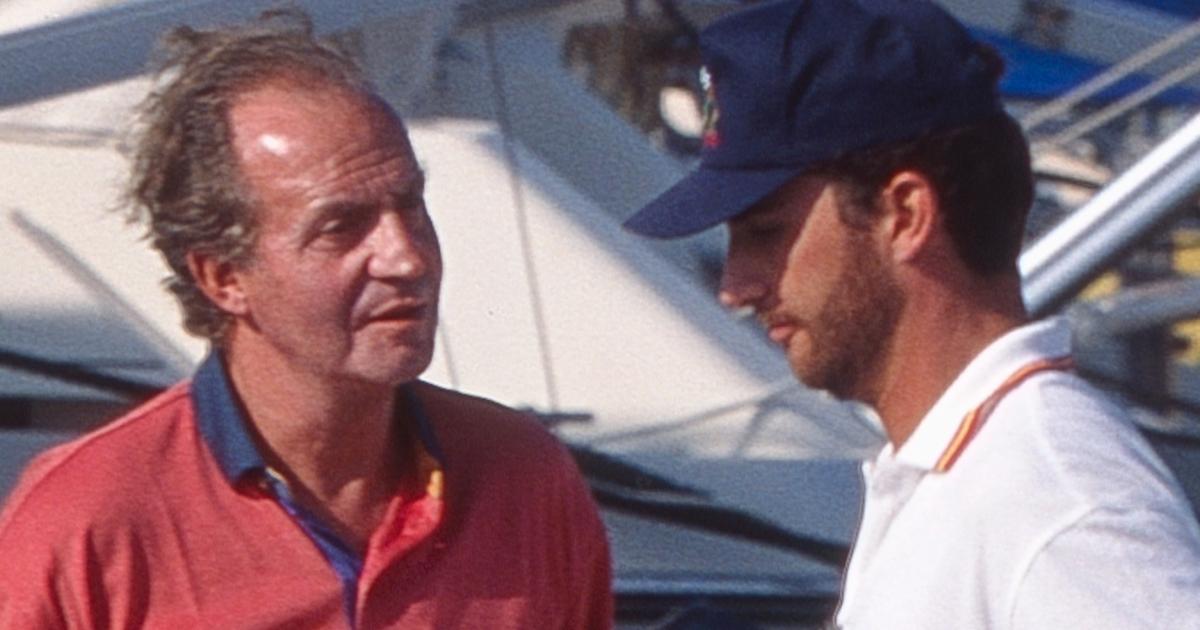 El rey Juan Carlos y Felipe VI en verano de 1995 en Ibiza