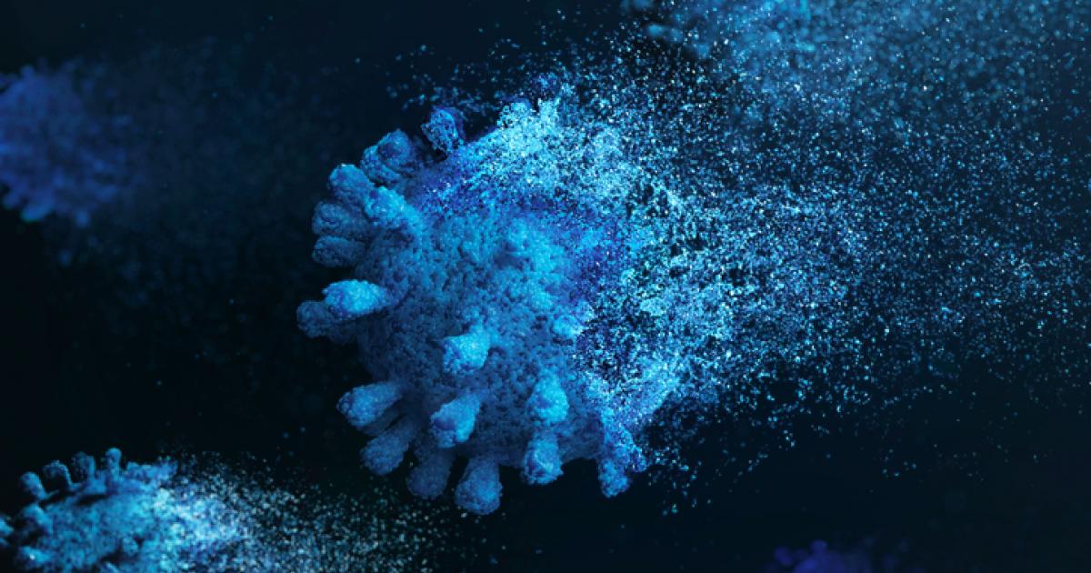 Imagen de archivo del virus de la COVID-19.