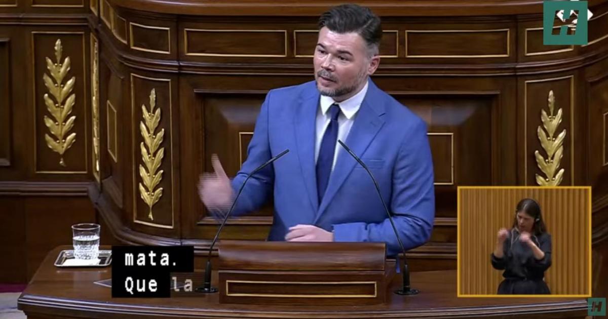 Rufián en el Congreso
