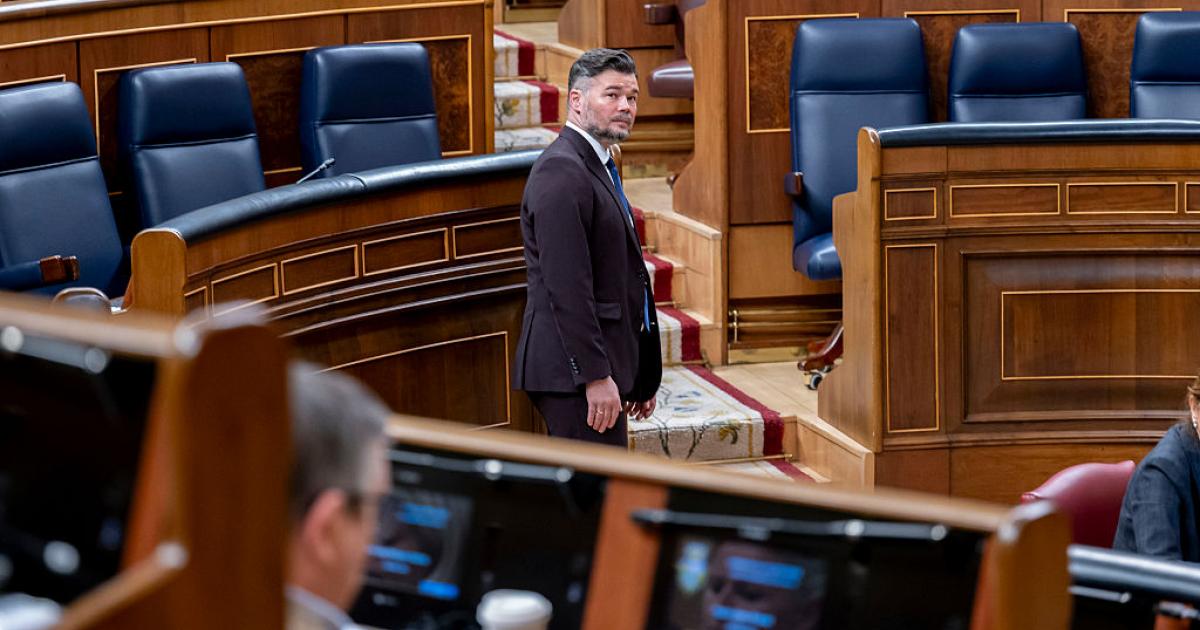 El diputado de ERC, Gabriel Rufián