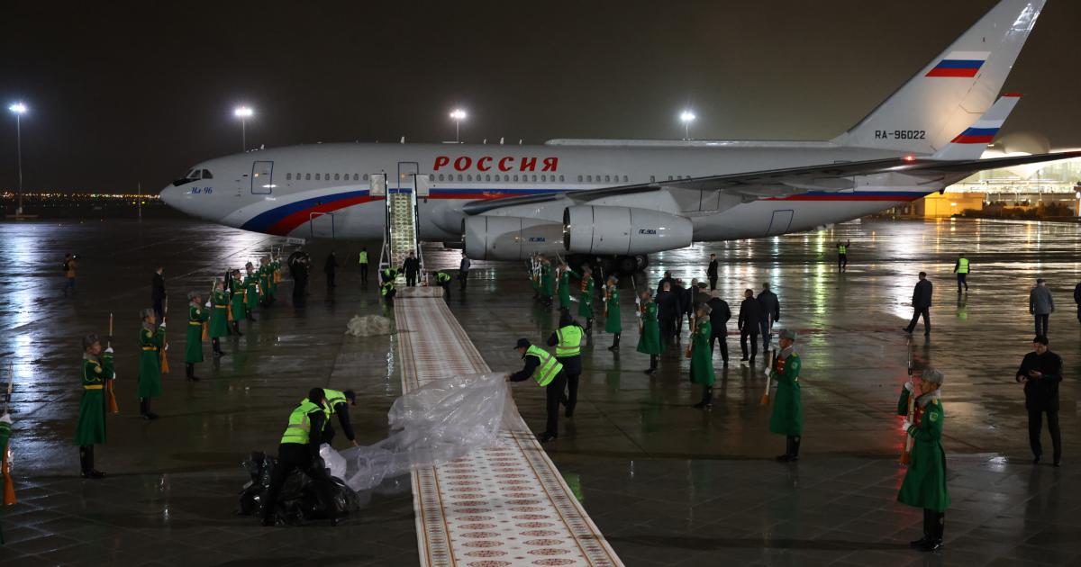 Avión Ilyushin de Rusia