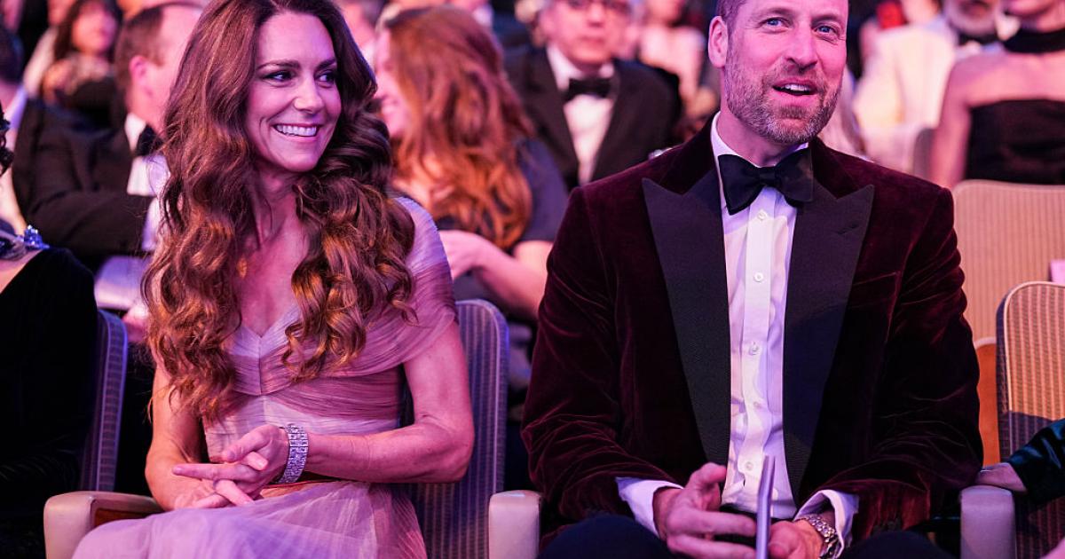 Los príncipes de Gales, Guillermo y Kate, este 22 de febrero en la entrega de los premios BAFTA.