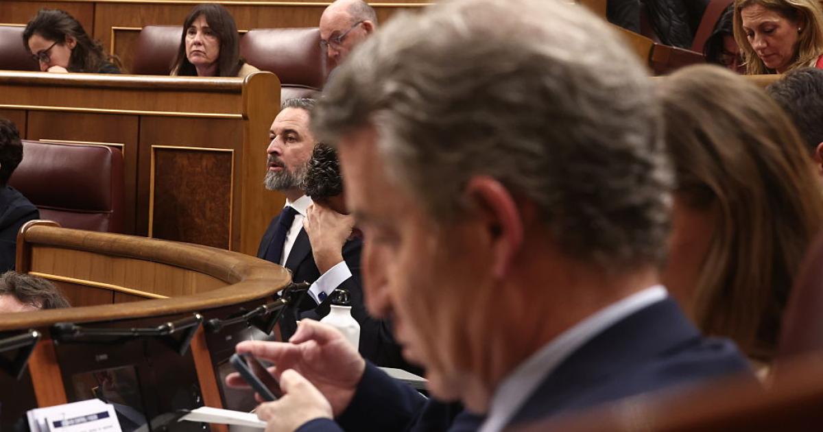 Feijóo y Abascal, en el Congreso