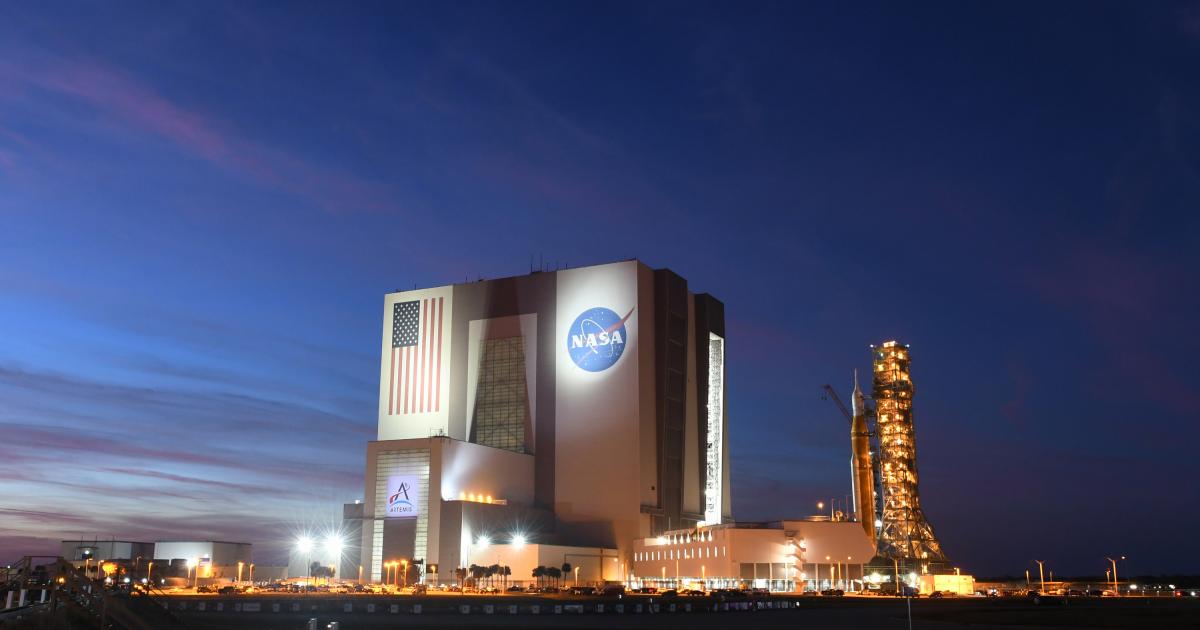 Edificio de la NASA en Cabo Cañaveral, Florida