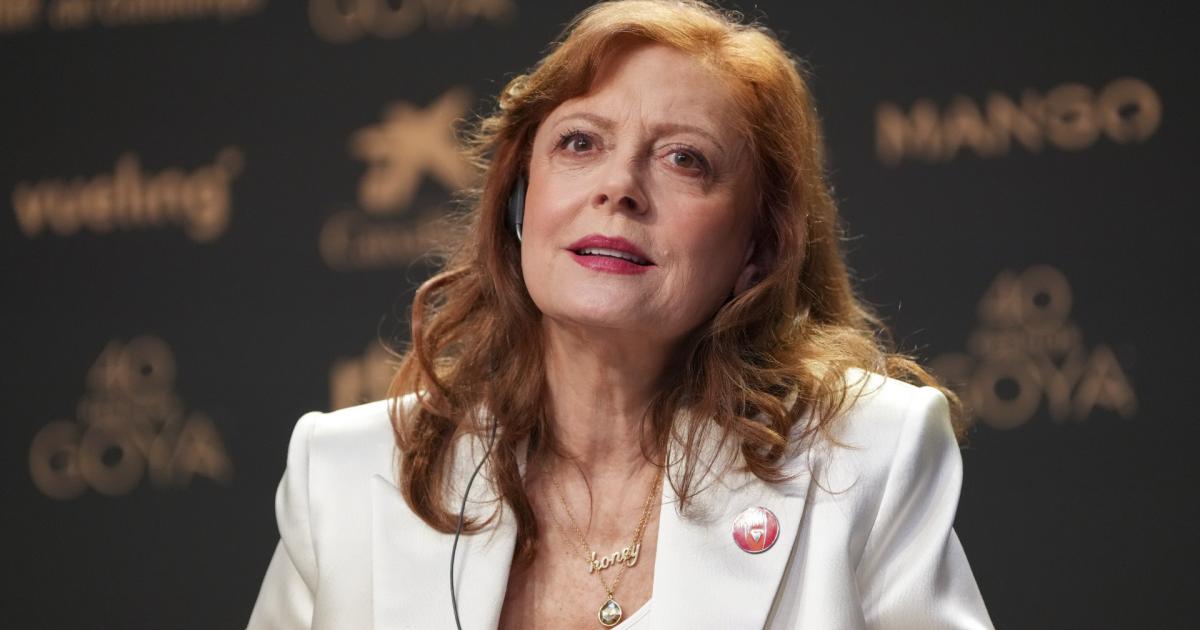 Susan Sarandon en el encuentro previo a los Goya 2026 en Barcelona
